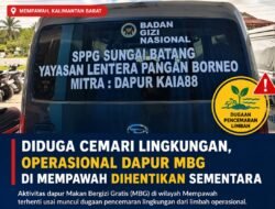 Limbah Diduga Cemari Lingkungan operasional Dapur MBG di Mempawah Dihentikan Sementara