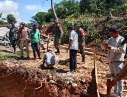 PROGRES PEMBANGUNAN JEMBATAN GARUDAKAMPUNG AIR RINGKIH,KECAMATAN REBANG TANGKAS
