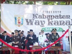 Kapolres Way Kanan Hadiri Upacara Peringatan HUT Ke – 27 Kabupaten Way Kanan