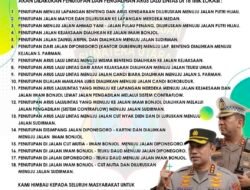 Rekayasa Lalu Lintas Medan Sore Ini: 18 Titik Ditutup, Warga Diminta Cari Jalur Alternatif