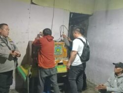 Polsek Pancurbatu Gerebek Sarang Judi, Amankan 5 Unit Mesin Judi