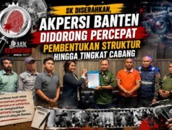 SK Diserahkan, AKPERSI Banten Didorong Percepat Pembentukan Struktur Hingga Tingkat Cabang