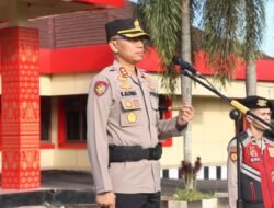 Apel Pagi Senin, Kapolres Banyuasin Tekankan Kedisiplinan dan Pelayanan HumanisHumas Polres Banyuasin Polda SumselBanyuasin