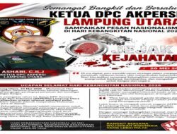 Semangat Bangkit dan Bersatu, Ketua DPC AKPERSI Lampung Utara Sampaikan Pesan Nasionalisme di Hari Kebangkitan Nasional 2026