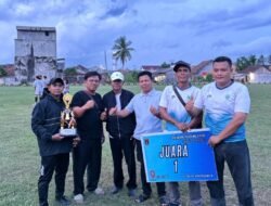 KAMPUNG SERDANG KURING SUKSES BERPRESTASI DI TURNAMEN SEPAK BOLA OKU TIMUR TAHUN 2026, SABET JUARA 1 DAN HADIAH SAPI DI LOKASI SIDODADI BK 9 Bahuga / OKU Timur