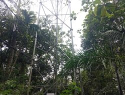 DI BELAKANG ISLAMIC CENTER KM 5 BELAMBANGAN UMPU: TIANG PENYANGGA PT GIHON DISAMBAR PETIR, WARGA ALAMI KERUGIAN BESAR RATUSAN ALAT ELEKTRONIK RUSAK