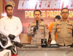 Ungkap 3 Kejahatan Jalanan, Polres Pasuruan Tangkap Pelaku Begal dan Curanmor