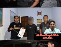 TEAM TARSIUS POLRES BITUNG SIGAP AMANKAN PEMUDA PEMBAWA BADIK DI PATETEN DUA