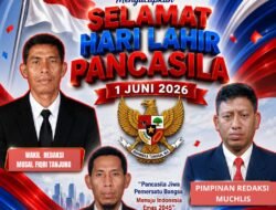 Hari Lahir Pancasila 1 Juni 2026: Pers dan Jurnalis Perkuat Nilai Kebangsaan di Era DigitalHari Lahir Pancasila 1 Juni 2026: Pers dan Jurnalis Memperkokoh Persatuan Bangsa.