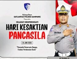 Sambut Hari Lahir Pancasila, Satlantas Polres Sampang Ajak Masyarakat Jaga Persatuan dan Tertib Lalu Lintas