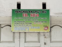 Gas LPG 3 kg di PANGKALAN “UD NIFO” dijual seharga 20 rb/Tabung