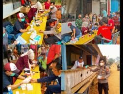 Siaga Karhutla: Polsek Meliau Gelar Sosialisasi, Bagi Masker & Layanan Kesehatan Gratis di Dusun Tayok