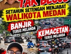 WRC SUMUT SOROTI KINERJA WALIKOTA MEDAN: BANJIR DAN MACET MASIH JADI PR BESAR