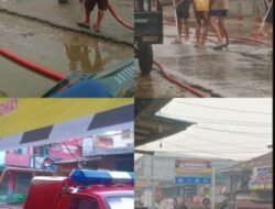 TETAP KONSISTEN MESKI MULAI TURUN HUJAN, YAYASAN BPAM LANJUTKAN PENYEMPROTAN & PENYIKATAN JALAN DI MELIAU